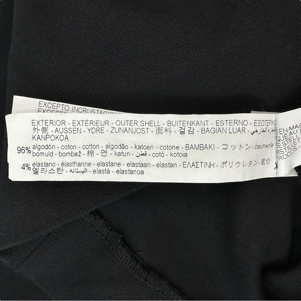 Zara Black One Shoulder Tuxedo Blazer Style Cocktail Mini Dress sz M - Picture 9 of 9